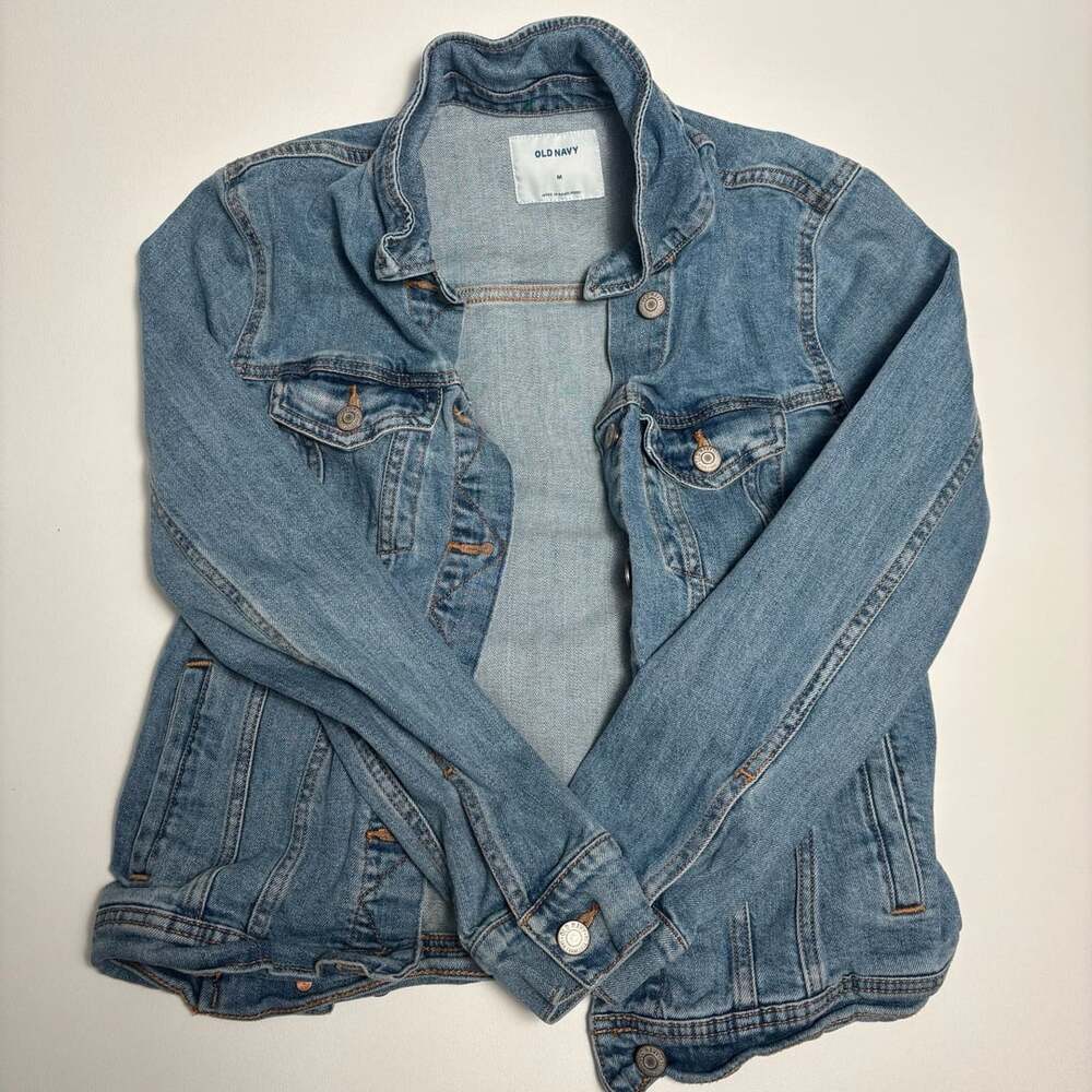 Old Navy Denim Jacket Size M Blue Jean Cotton